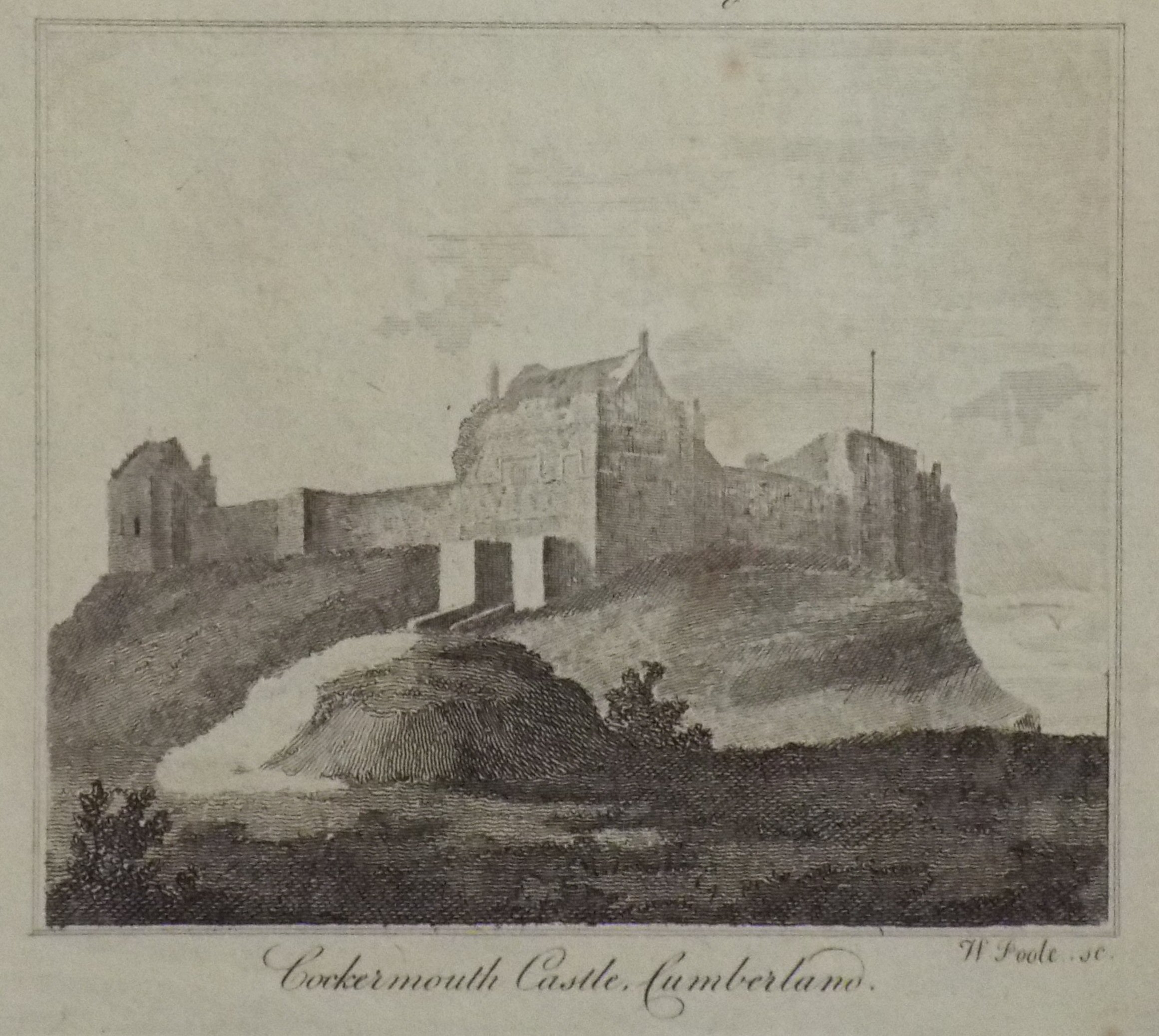 Print - Cockermouth Castle, Cumberland. - Poole